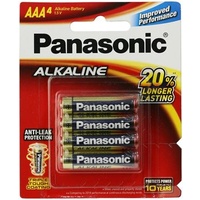 Alkaline AAA Batteries 4Pack PANASONIC