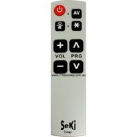 SeKi Seniors Pensioners Remote Control Extra Large Buttons Silver