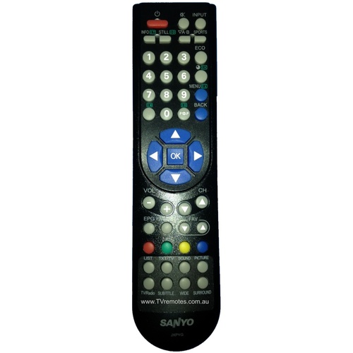 Original SANYO Remote Control JXPYG, 6520027992 LCD42K30TD